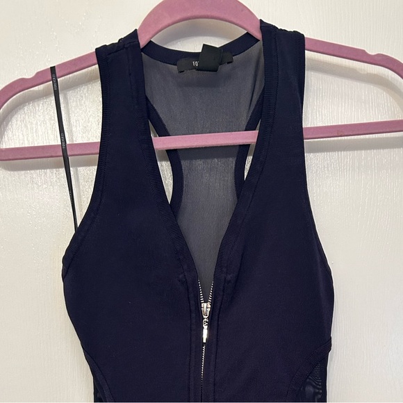 Navy Forever 31 mesh insert mini dress - Picture 1 of 2